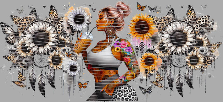 16oz Sunflower Girl-SU-526